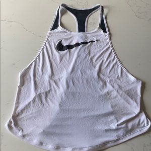 Nike dry fit backless black mesh fitness tank